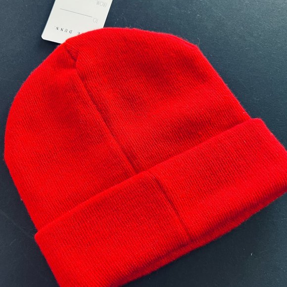RAE DUNN "Merry" Red Knit Beanie/HAT - Picture 2 of 3